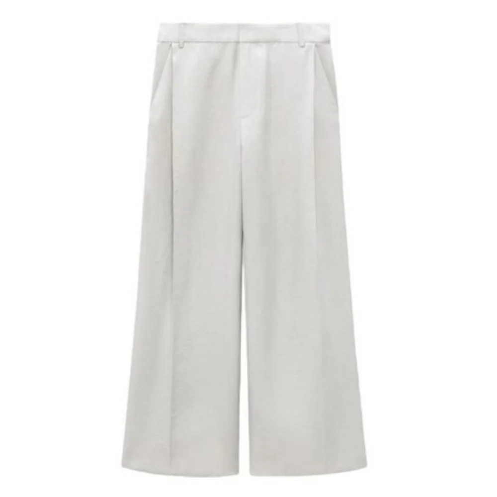 Zara  HighWaist Pants Wide Grey Size S